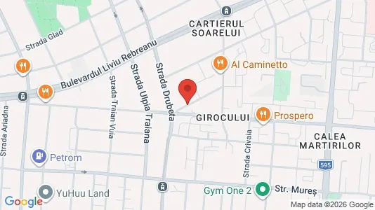 Apartments for rent i Timişoara - kort over placeringen