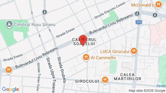 Apartments for rent i Timişoara - kort over placeringen
