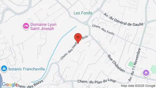 Apartments for rent i Lyon - kort over placeringen