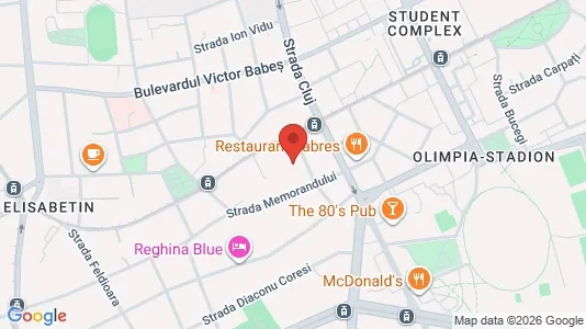 Apartments for rent i Timişoara - kort over placeringen