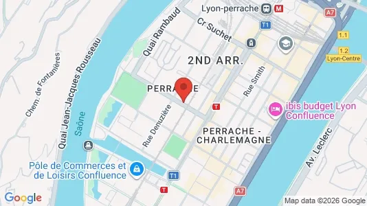 Apartments for rent i Lyon - kort over placeringen