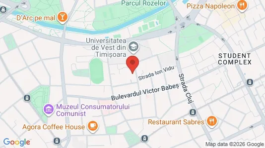 Apartments for rent i Timişoara - kort over placeringen