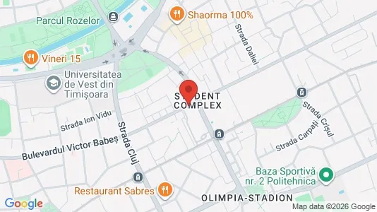 Apartments for rent i Timişoara - kort over placeringen