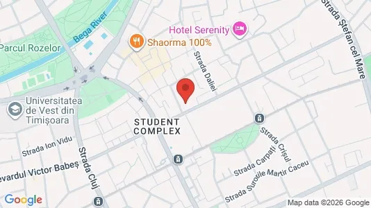 Apartments for rent i Timişoara - kort over placeringen