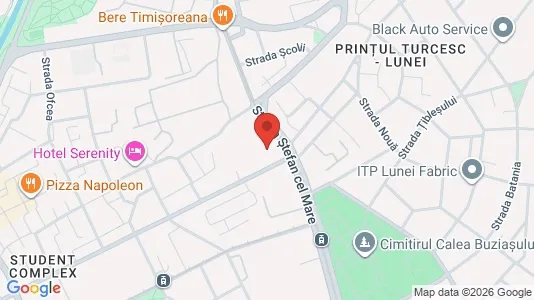 Apartments for rent i Timişoara - kort over placeringen