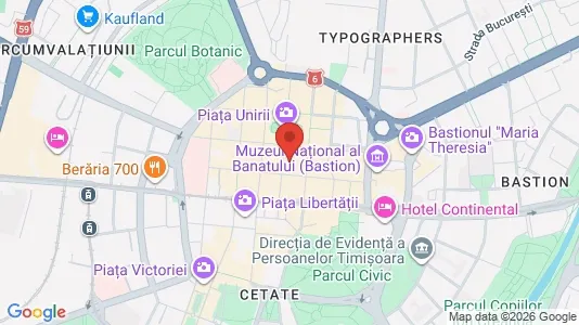 Apartments for rent i Timişoara - kort over placeringen