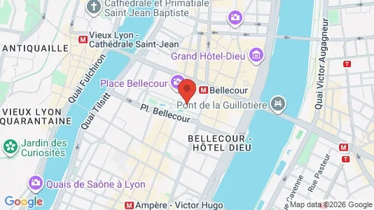 Apartments for rent i Lyon - kort over placeringen