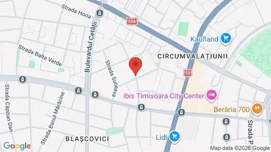 Apartments for rent i Timişoara - kort over placeringen