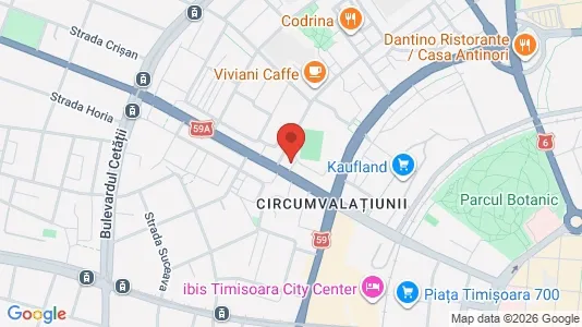Apartments for rent i Timişoara - kort over placeringen