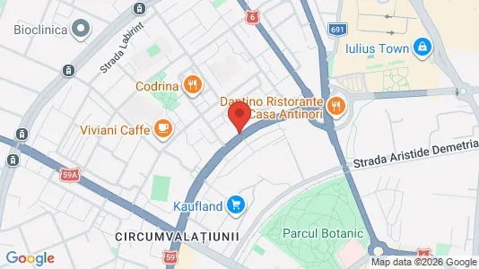 Apartments for rent i Timişoara - kort over placeringen