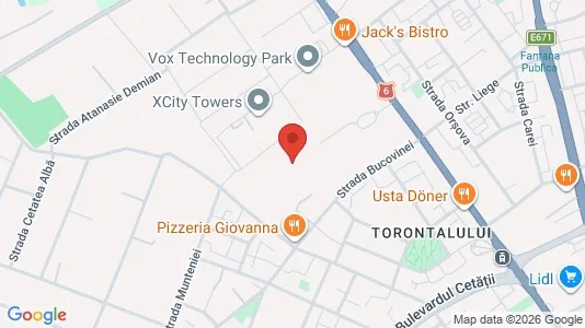 Apartments for rent i Timişoara - kort over placeringen