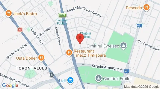 Apartments for rent i Timişoara - kort over placeringen