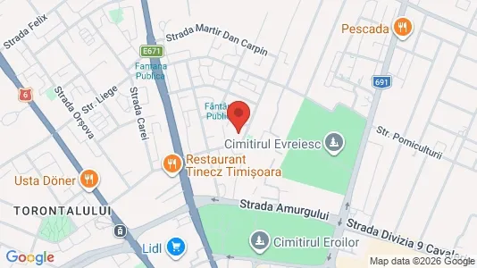 Apartments for rent i Timişoara - kort over placeringen