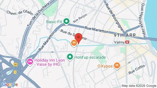 Apartments for rent i Lyon - kort over placeringen