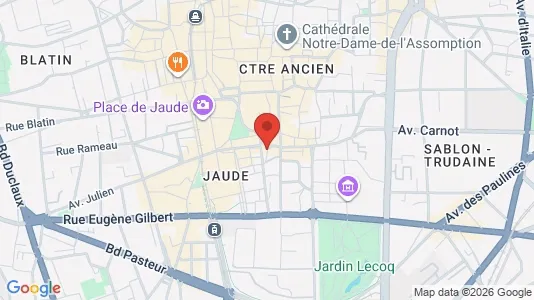 Apartments for rent i Clermont-Ferrand - kort over placeringen