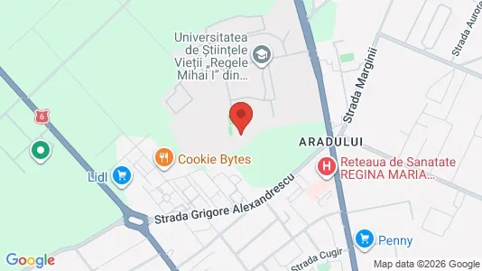 Apartments for rent i Timişoara - kort over placeringen