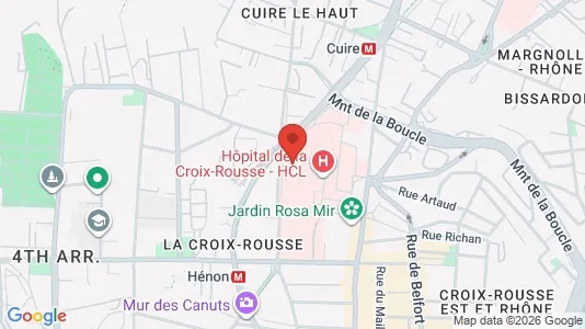 Apartments for rent i Lyon - kort over placeringen