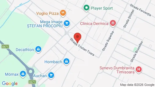 Apartments for rent i Timişoara - kort over placeringen
