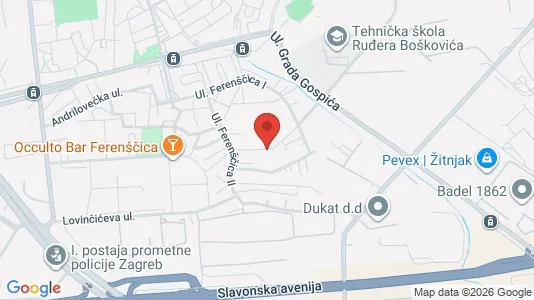 Apartments for rent i Sljeme (Medvednica-Tomislavac) - kort over placeringen