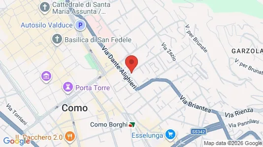 Apartments for rent i Como - kort over placeringen