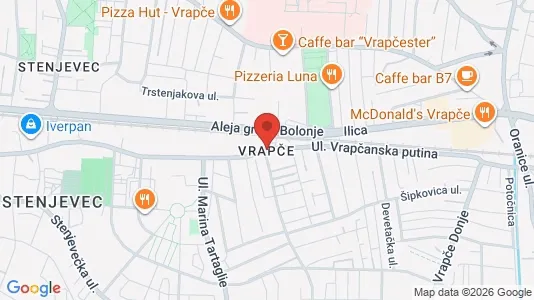 Apartments for rent i Sljeme (Medvednica-Tomislavac) - kort over placeringen