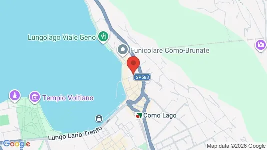 Apartments for rent i Como - kort over placeringen