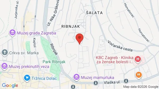 Apartments for rent i Sljeme (Medvednica-Tomislavac) - kort over placeringen