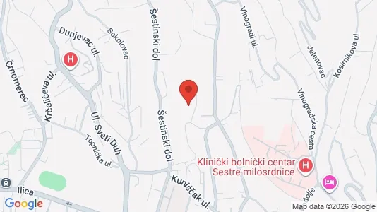 Apartments for rent i Sljeme (Medvednica-Tomislavac) - kort over placeringen