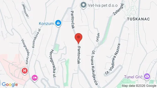 Apartments for rent i Sljeme (Medvednica-Tomislavac) - kort over placeringen