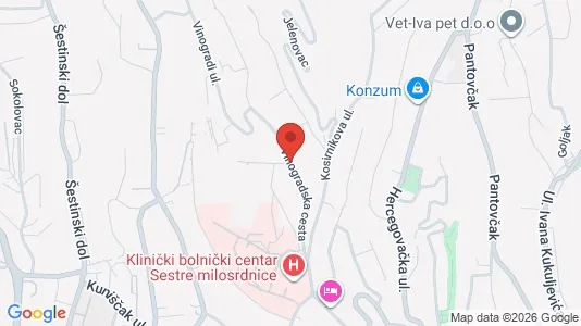 Apartments for rent i Sljeme (Medvednica-Tomislavac) - kort over placeringen