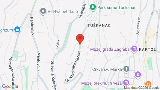 Apartments for rent i Sljeme (Medvednica-Tomislavac) - kort over placeringen