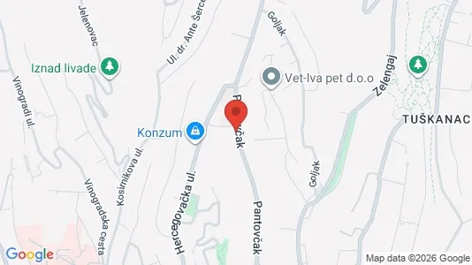 Apartments for rent i Sljeme (Medvednica-Tomislavac) - kort over placeringen