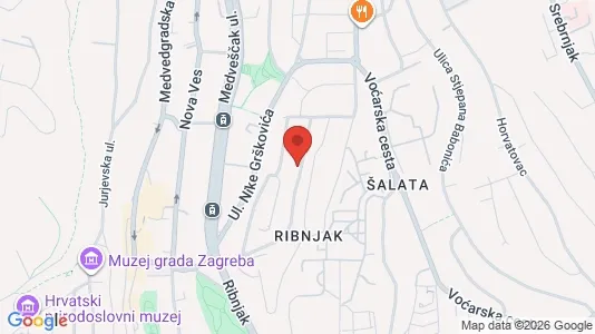 Apartments for rent i Sljeme (Medvednica-Tomislavac) - kort over placeringen