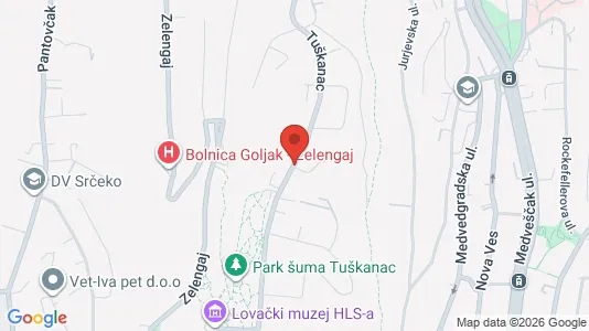 Apartments for rent i Sljeme (Medvednica-Tomislavac) - kort over placeringen