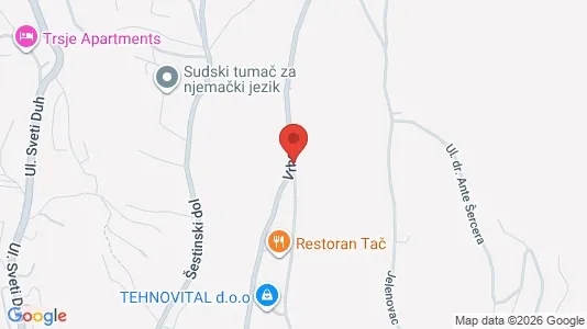 Apartments for rent i Sljeme (Medvednica-Tomislavac) - kort over placeringen