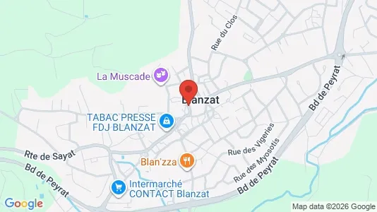 Apartments for rent i Clermont-Ferrand - kort over placeringen