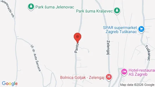 Apartments for rent i Sljeme (Medvednica-Tomislavac) - kort over placeringen