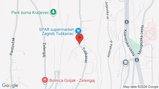 Apartments for rent i Sljeme (Medvednica-Tomislavac) - kort over placeringen