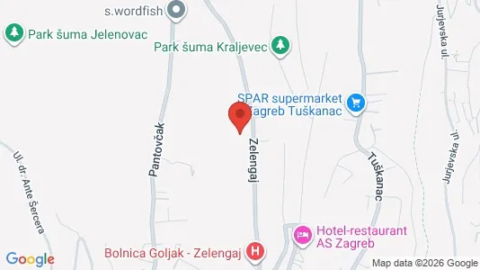 Apartments for rent i Sljeme (Medvednica-Tomislavac) - kort over placeringen