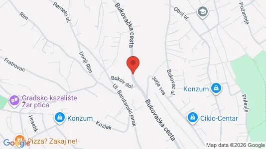 Apartments for rent i Sljeme (Medvednica-Tomislavac) - kort over placeringen