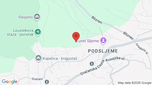 Apartments for rent i Sljeme (Medvednica-Tomislavac) - kort over placeringen