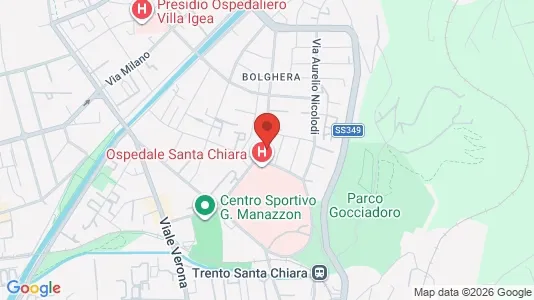 Apartments for rent i Trento - kort over placeringen