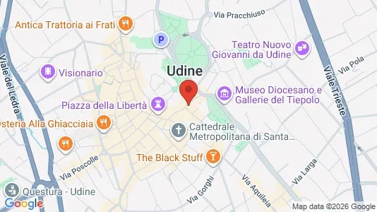 Rooms for rent i Udine - kort over placeringen