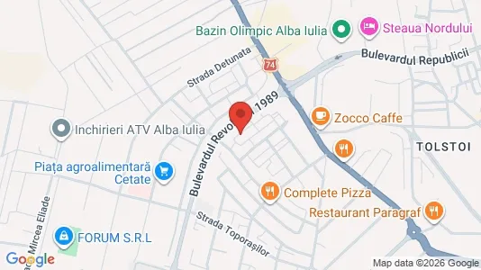 Apartments for rent i Alba Iulia - kort over placeringen