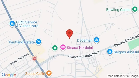 Apartments for rent i Alba Iulia - kort over placeringen