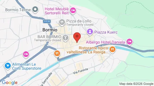Apartments for rent i Bormio - kort over placeringen