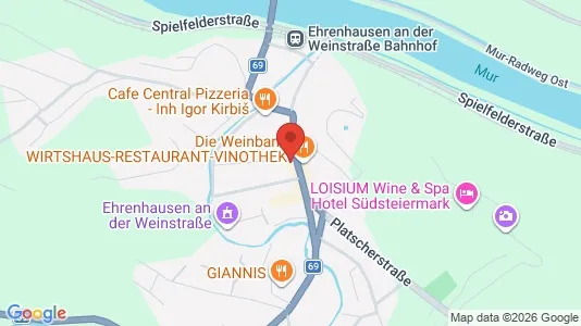 Apartments for rent i Ehrenhausen an der Weinstraße - kort over placeringen