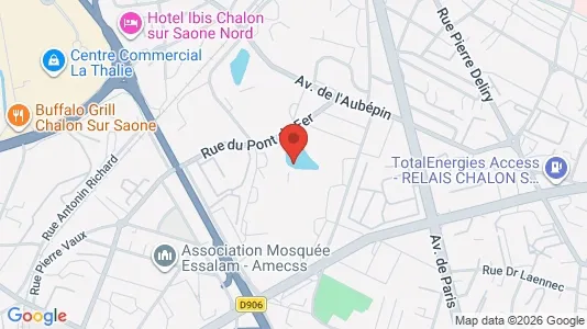 Apartments for rent i Chalon-sur-Saône - kort over placeringen