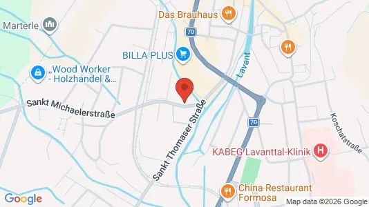 Apartments for rent i Frantschach-Sankt Gertraud - kort over placeringen