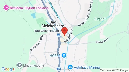 Apartments for rent i Bad Gleichenberg - kort over placeringen